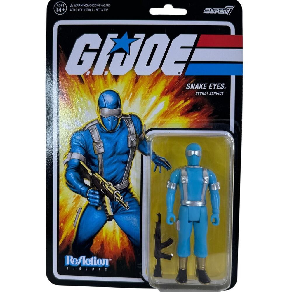 Super7 GI Joe‎ Snake Eyes Secret Service ReAction Figures Wave 2 2021